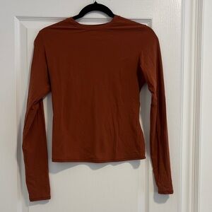Skims Rust Long Sleeve Women's Top
